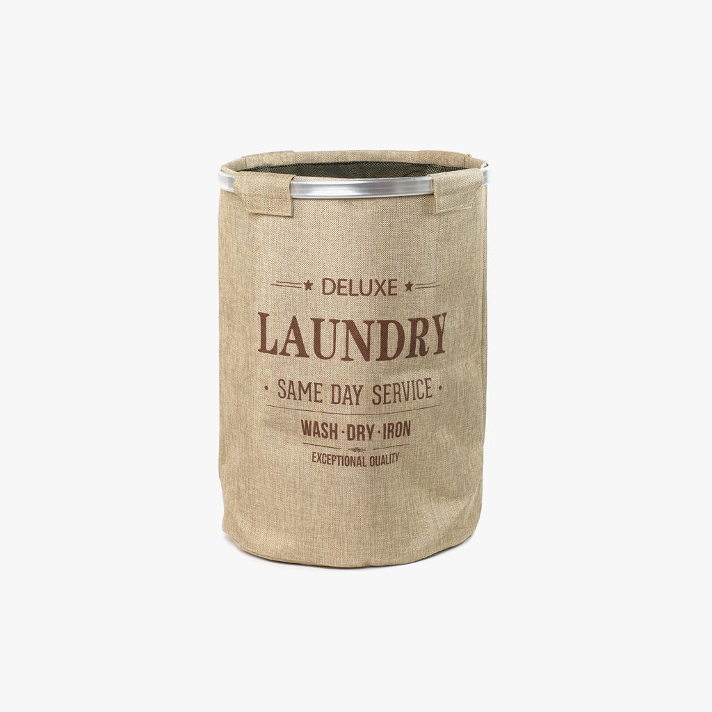 Cesto Roupa Deluxe Bege NARKU - Image 2