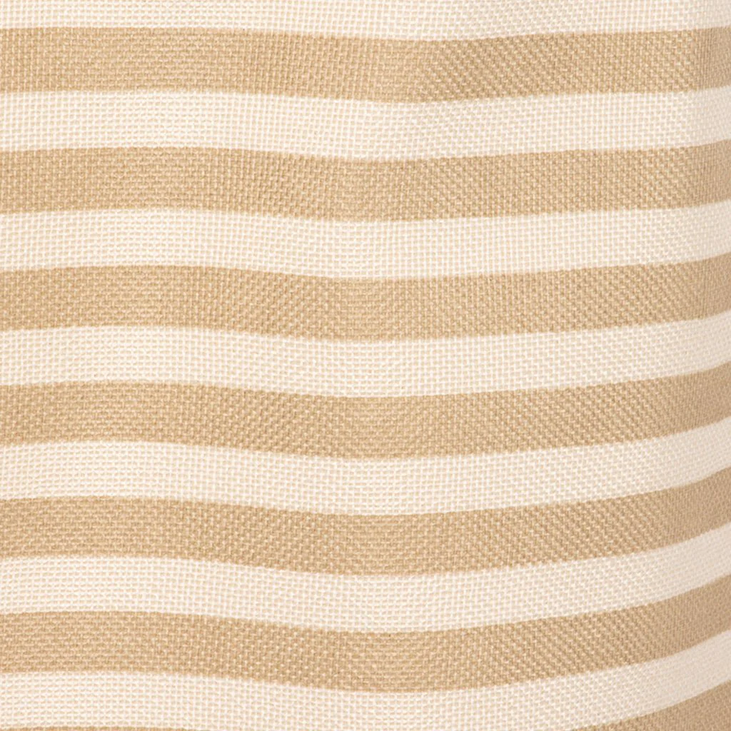 Cesto da roupa às riscas bege 38x54cm NISI - Image 4