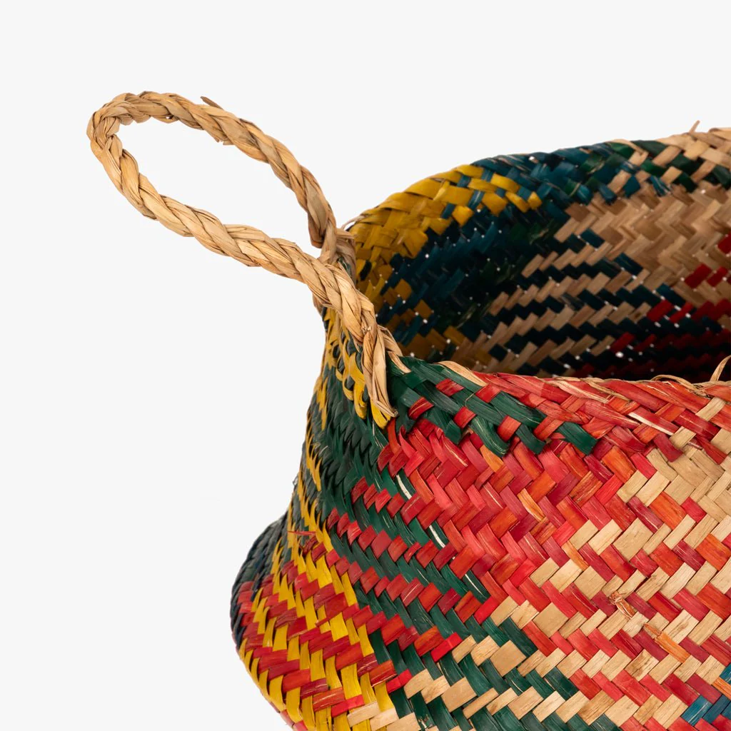 Cesto Seagrass Multicolorido Grande BASSAC - Image 4