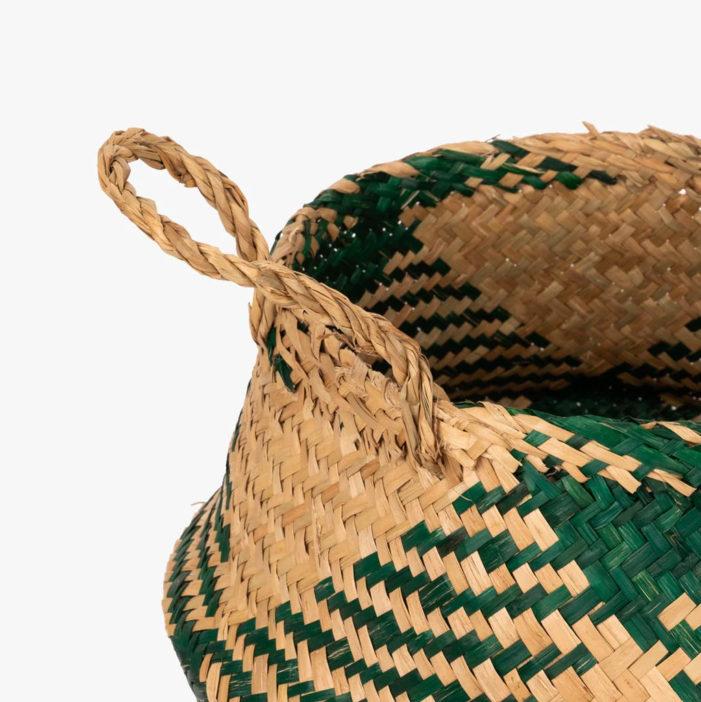 Cesto Seagrass Verde Grande BASSAC - Image 4