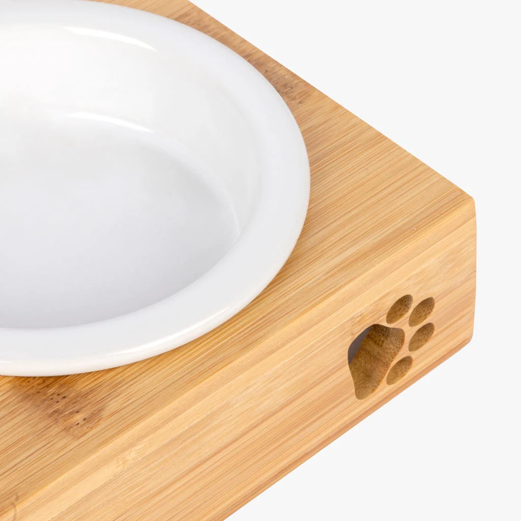 Comedor duplo com base de Madeira PAWRENTS - Image 5