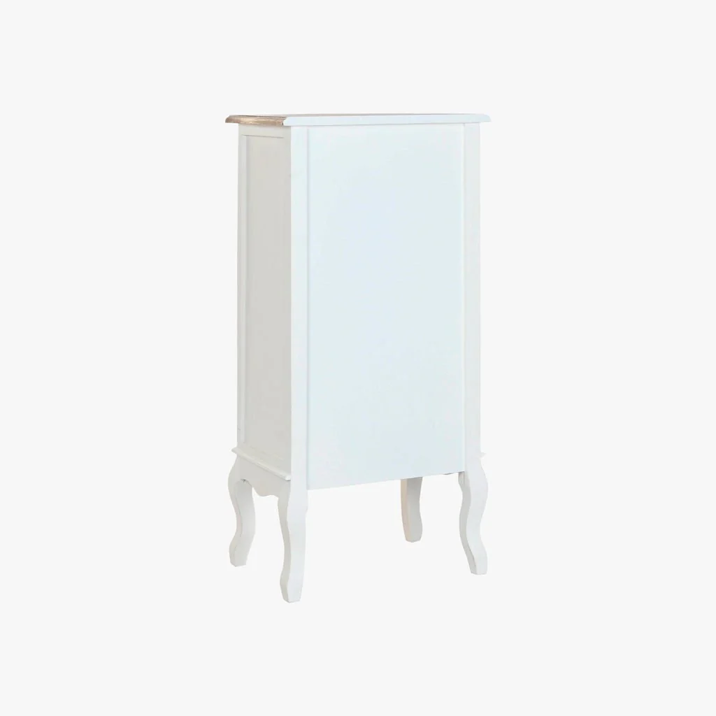 Camiseiro Branco de Madeira com Cinco Gavetas 48x35x100 VERSAILLES - Image 3