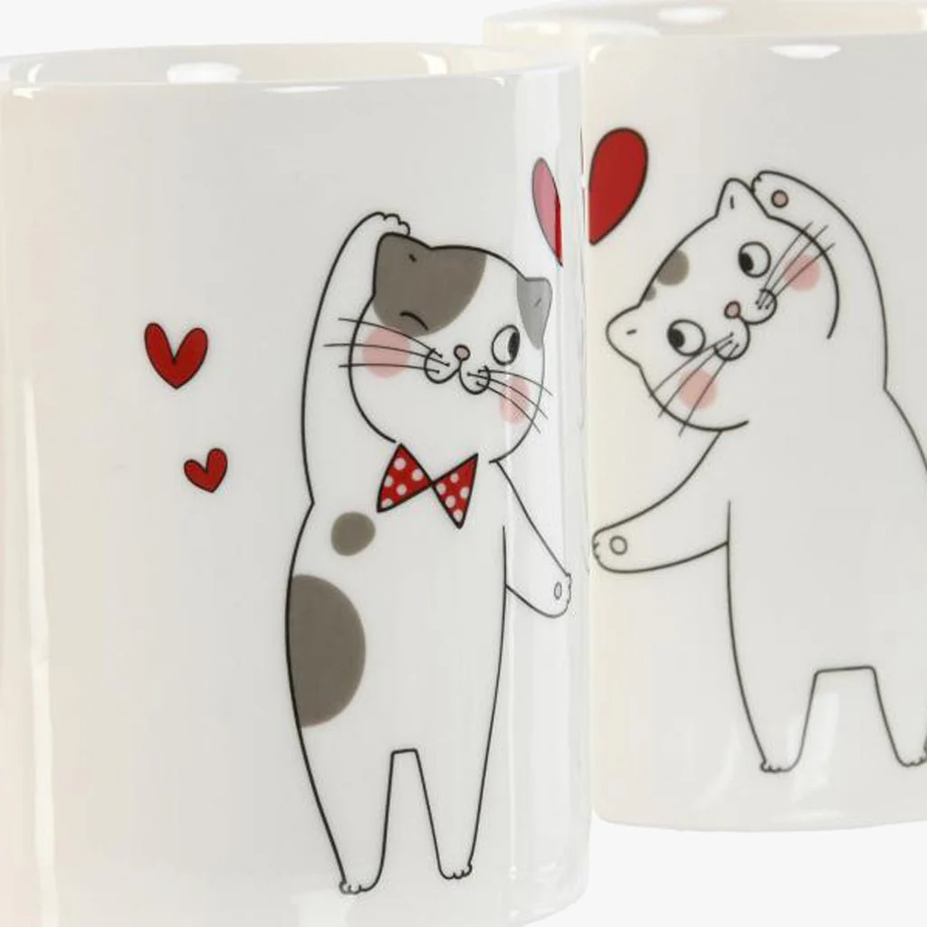 Conjunto 2 Canecas Gatos Love - Image 3