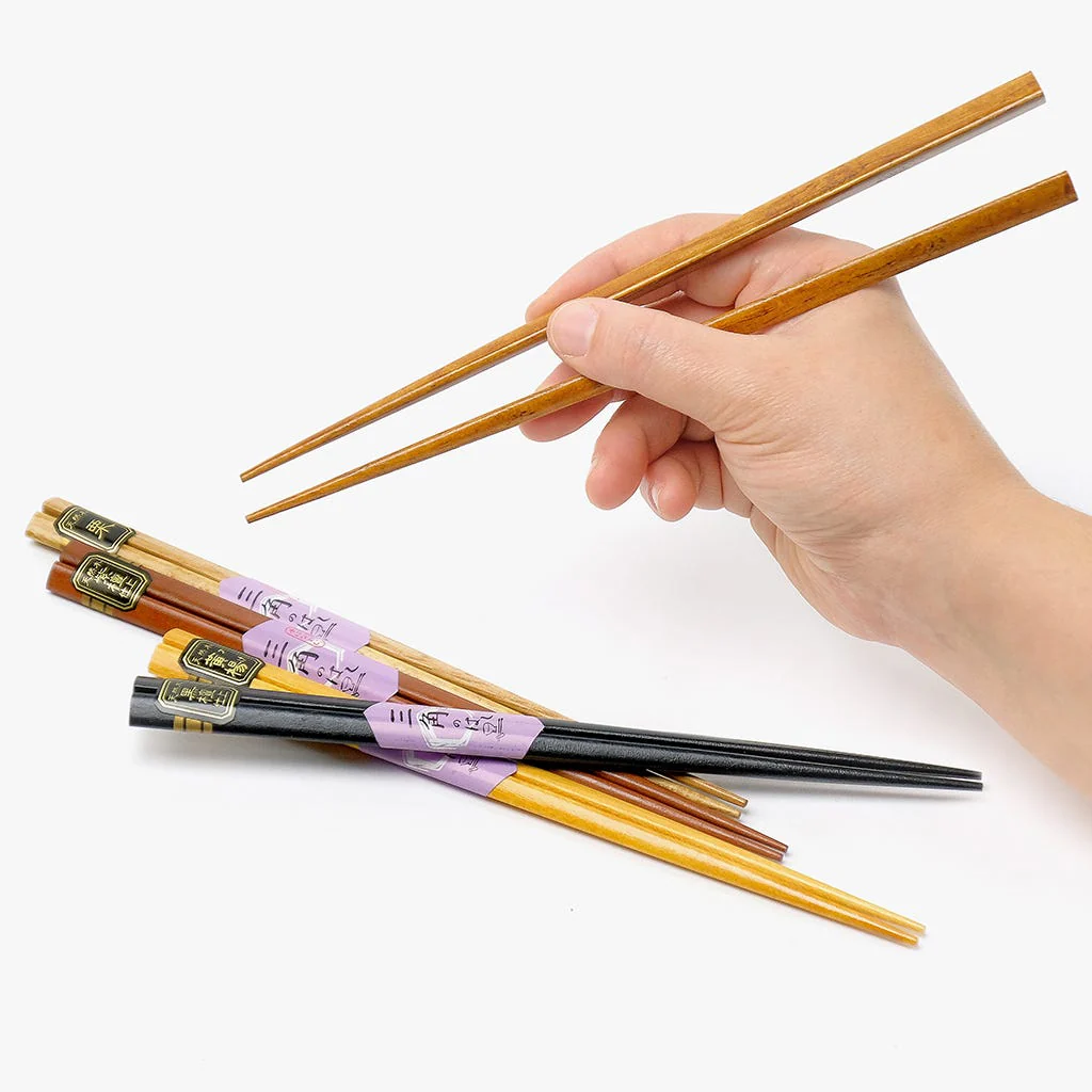 Conjunto de 5 Pauzinhos tons de Madeira CHOPSTICKS - Image 3