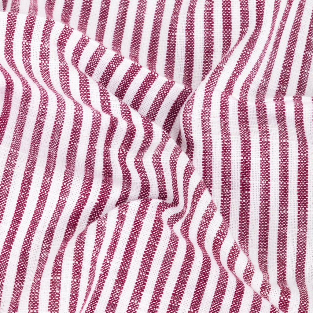 Conjunto de dois Guardanapos de Algodão Riscas Violeta e Verde 45x45 KERALA - Image 4