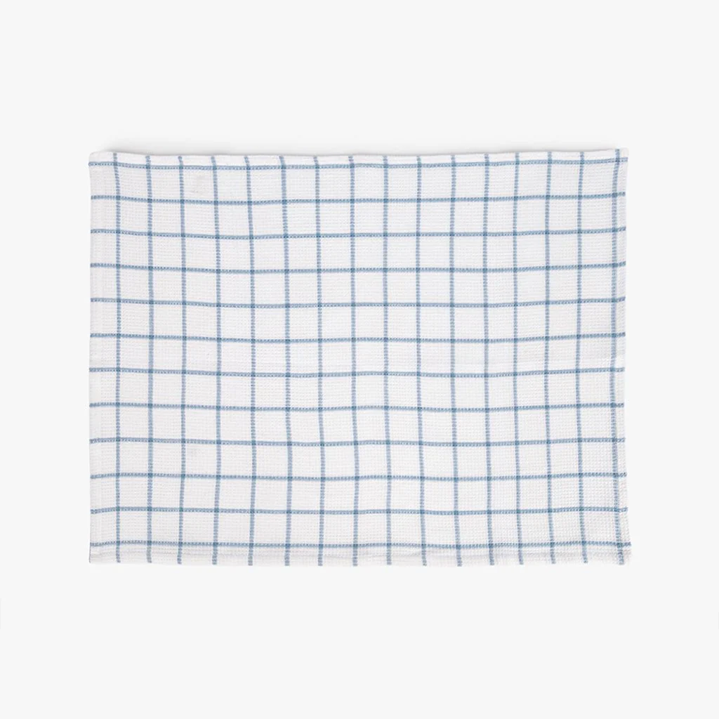 Conjunto de dois panos de Cozinha Xadrez Azul e Branco EVERYDAY - Image 4