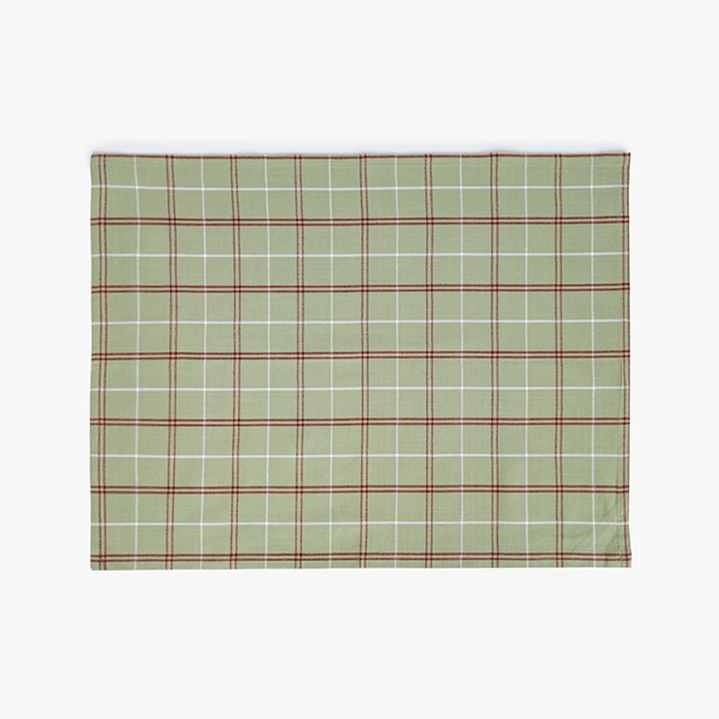 Conjunto de dois panos de Cozinha Xadrez Verde, Bordeaux e Branco CHECKS - Image 5
