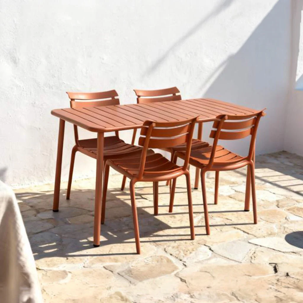 Conjunto de Mesa com 4 cadeiras Vermelho VITA - Image 3