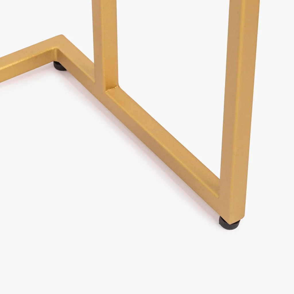 Conjunto de Três Mesas de Apoio com Tampos de Mármore 62x62x40,50 AGRA - Image 4
