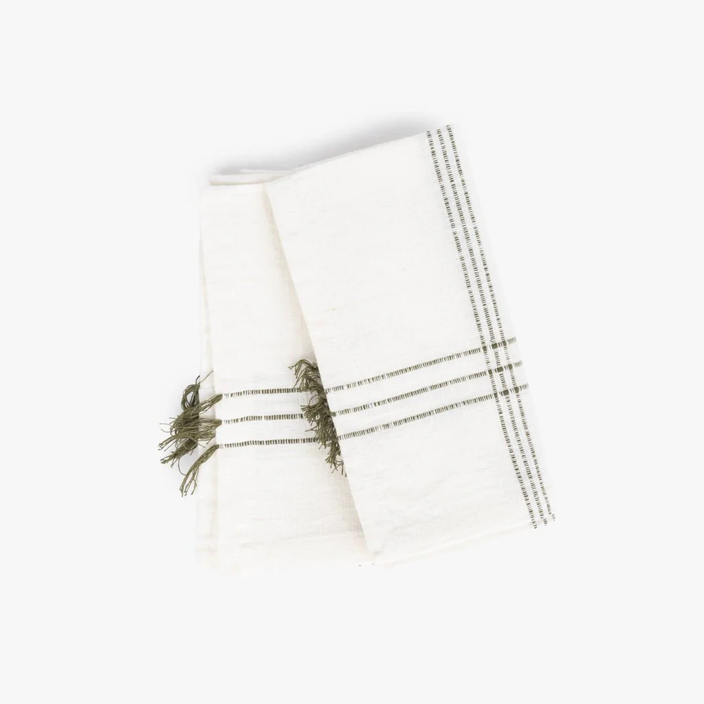 Conjuntos de 2 Guardanapos
Bege e Verde 45x45 SOFT NATURE