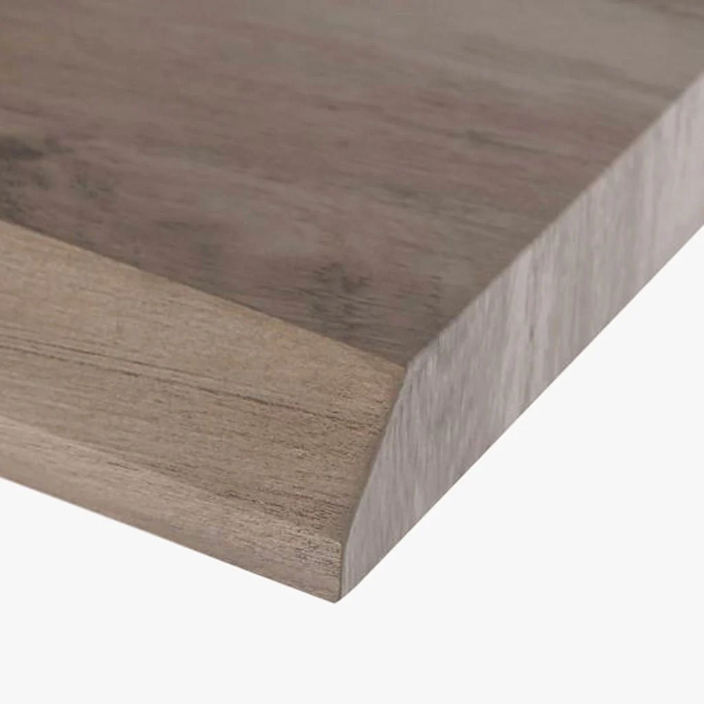 Consola Cinza Claro com Estrutura em Vidro Transparente | 120x40x76 cm | PRISMA - Image 3