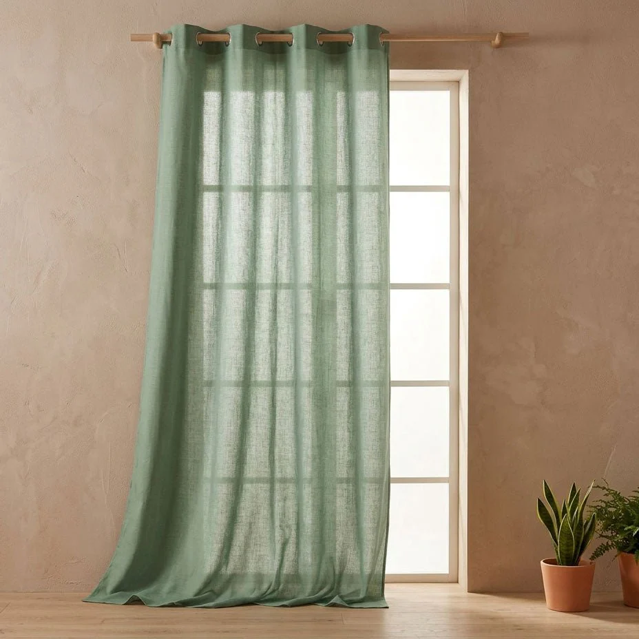 Cortinado Semi Opaco Verde Claro 4EVERYDAY