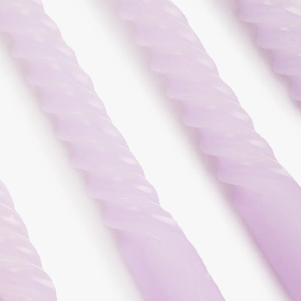 Conjunto de Velas Castiçal Espiral Violeta MARSHMALLOW - Image 3