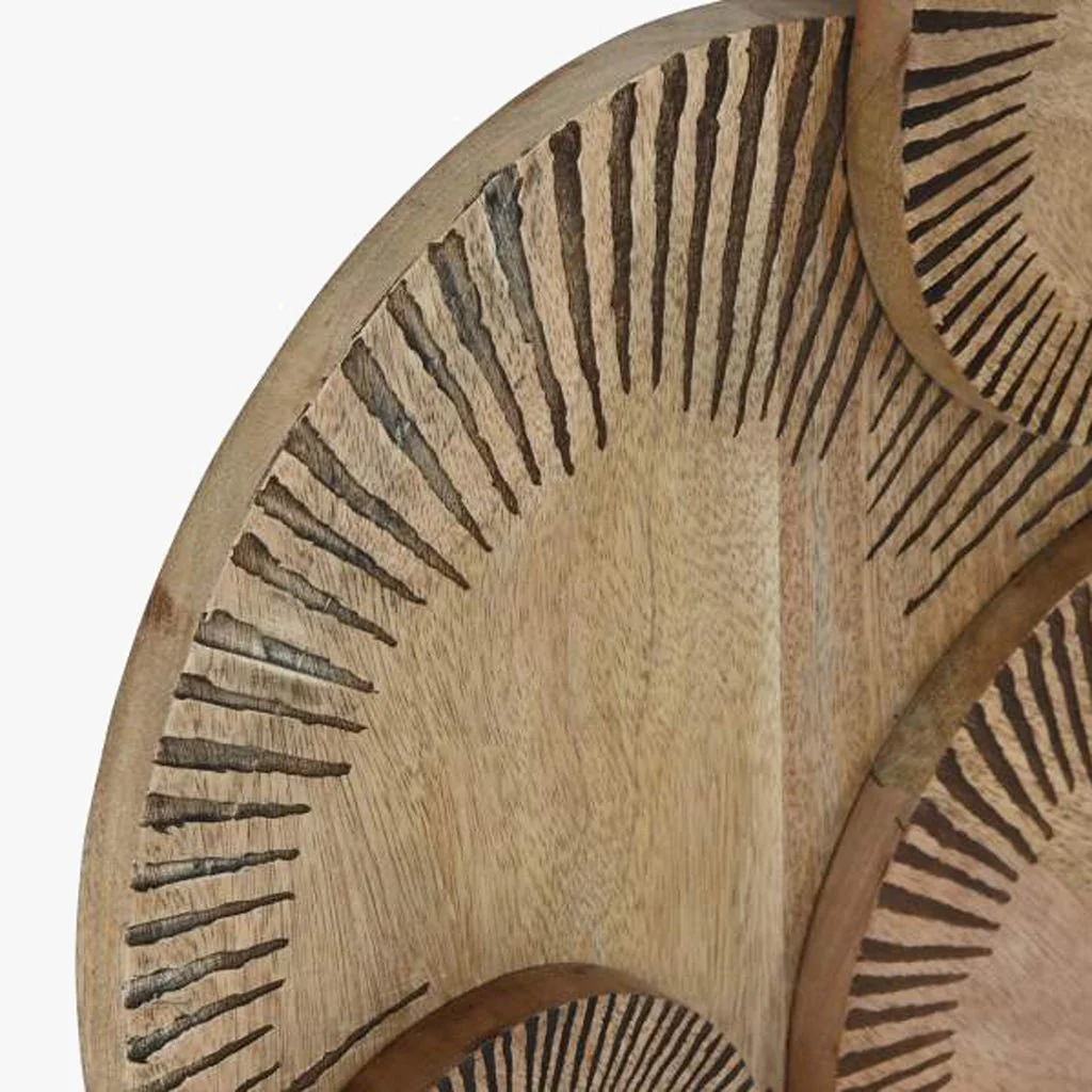 Decoração de Parede Círculos Castanho ATLAS - Image 2