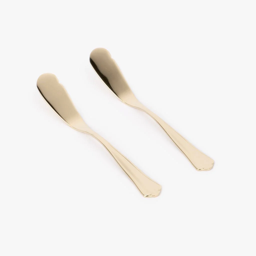 Conjunto 2 Espátulas em Aço Inox Dourado MARIE