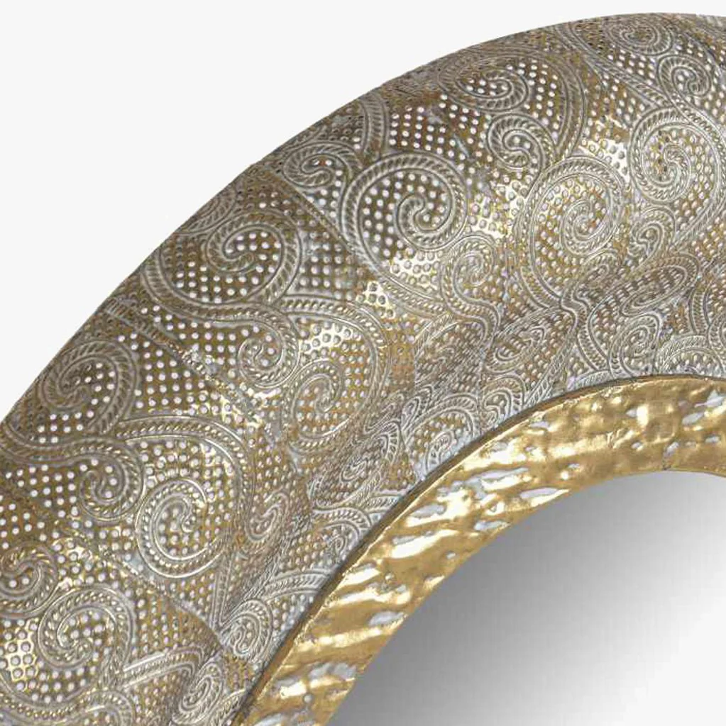 Espelho Oval Metal Dr 78x106 AUREA - Image 2