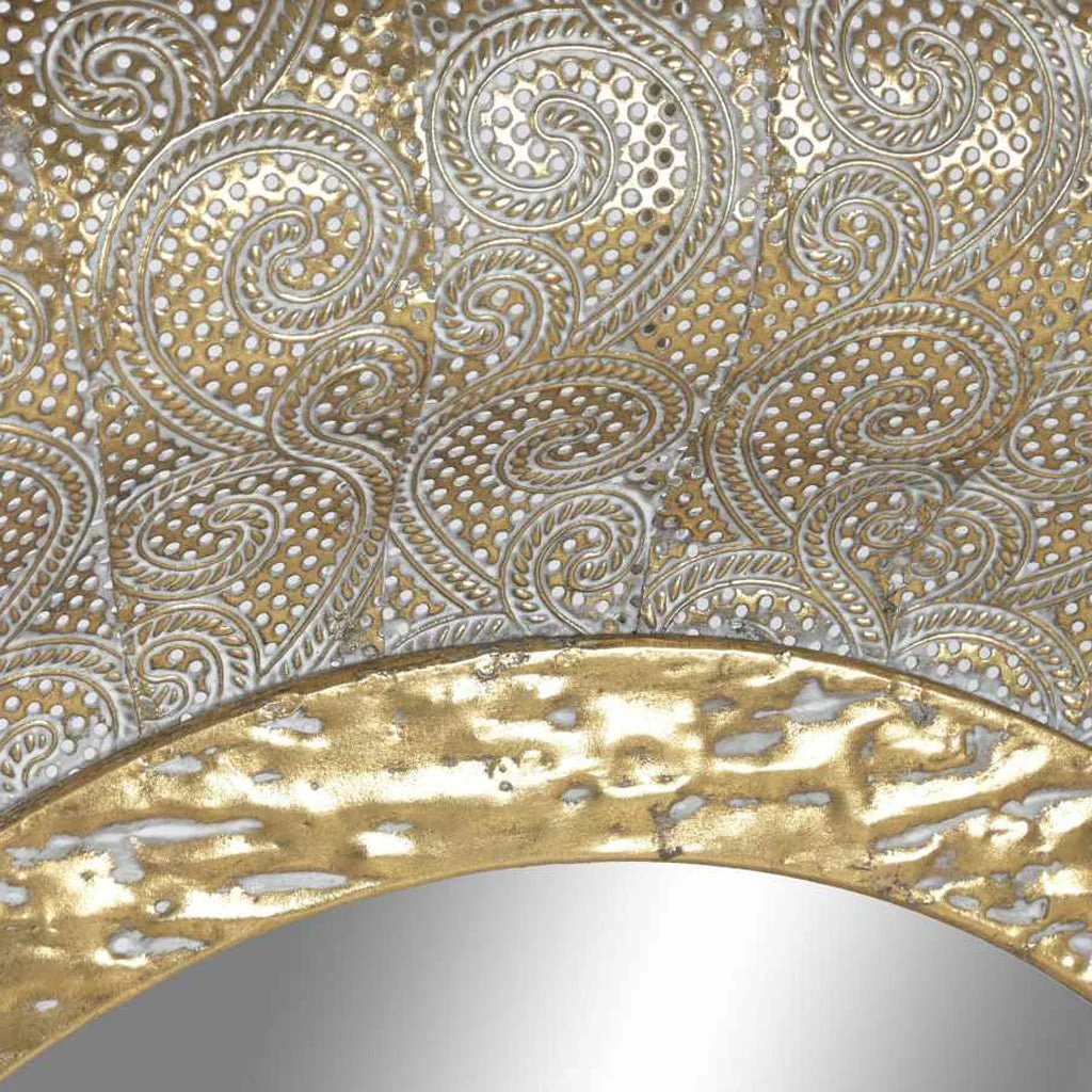 Espelho Oval Metal Dr 78x106 AUREA - Image 3