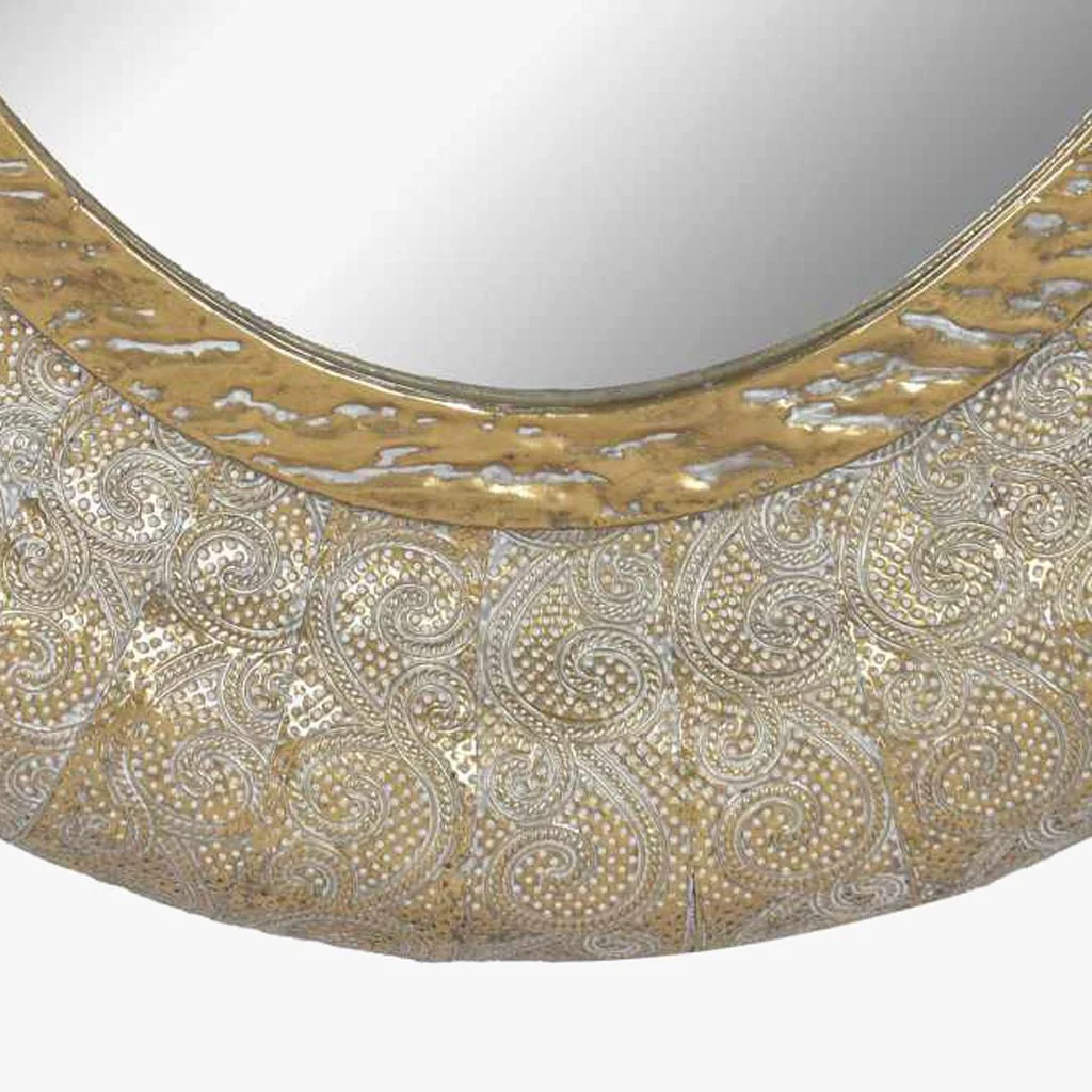 Espelho Oval Metal Dr 78x106 AUREA - Image 4