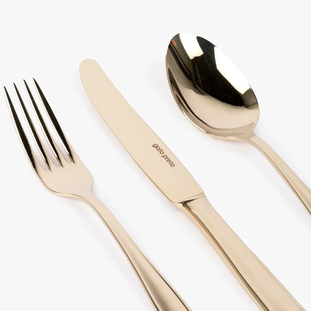 Faqueiro de 24 peças em Aço Inox Dourado MARIE - Image 4