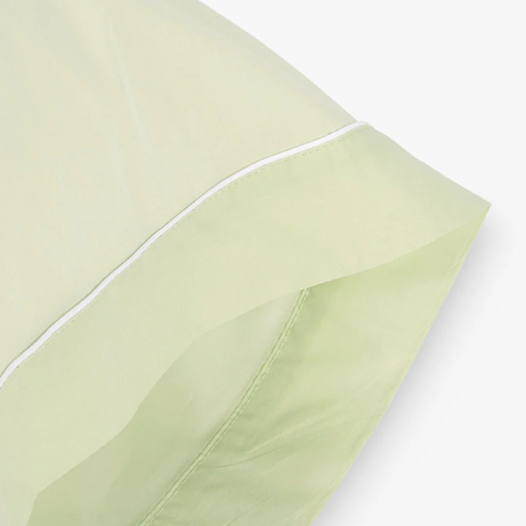Fronha Almofada de Dormir Algodão Percal Verde 45x155 SAMOA - Image 2