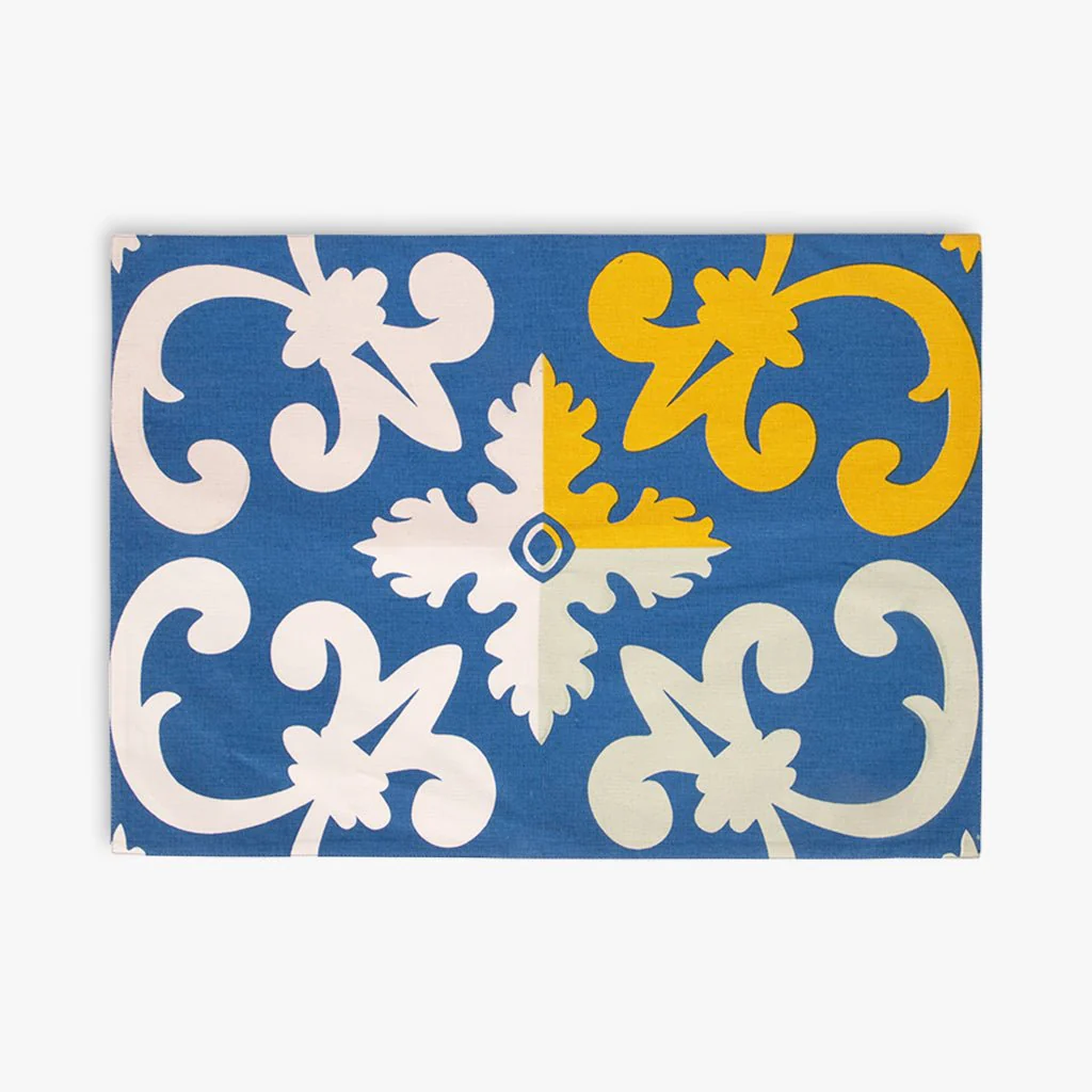 Individual de Algodão Reversível AZULEJO - Image 2