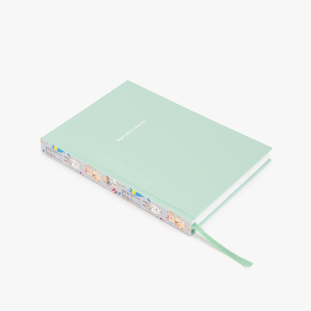 Journal Gatos Verde A5 – Aqui Cabe o Mundo | Design by Gato Preto x APSA - Image 2
