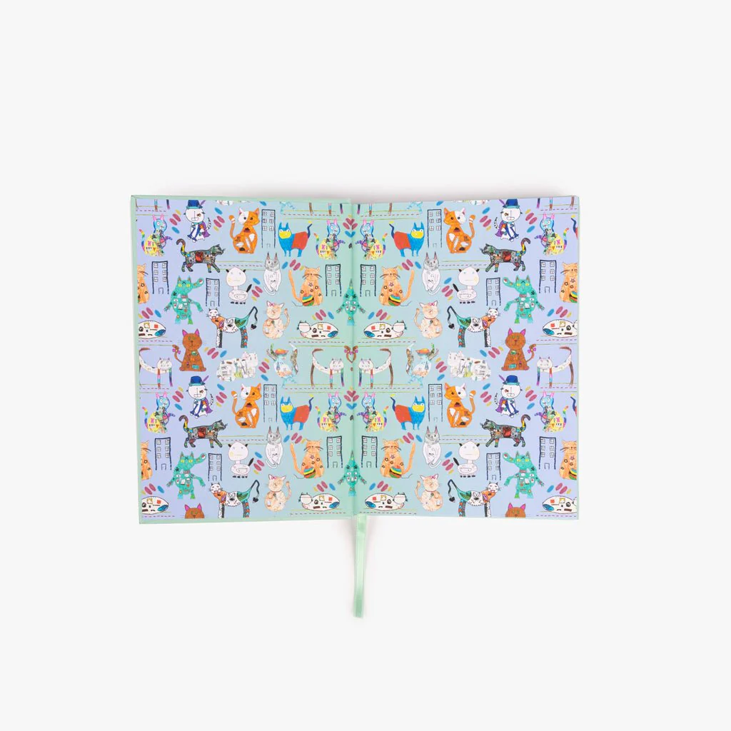 Journal Gatos Verde A5 – Aqui Cabe o Mundo | Design by Gato Preto x APSA - Image 6