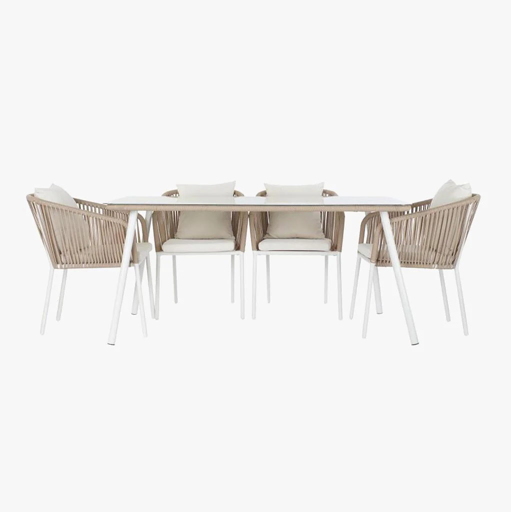 Conjunto Mesa e 6 Cadeiras de Exterior 160×90×75 cm SIESTA - Image 3