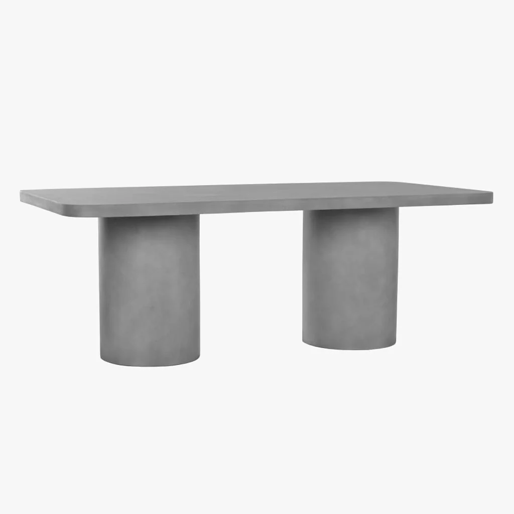 Mesa de Refeição Cimento 200x100x74 - Image 3