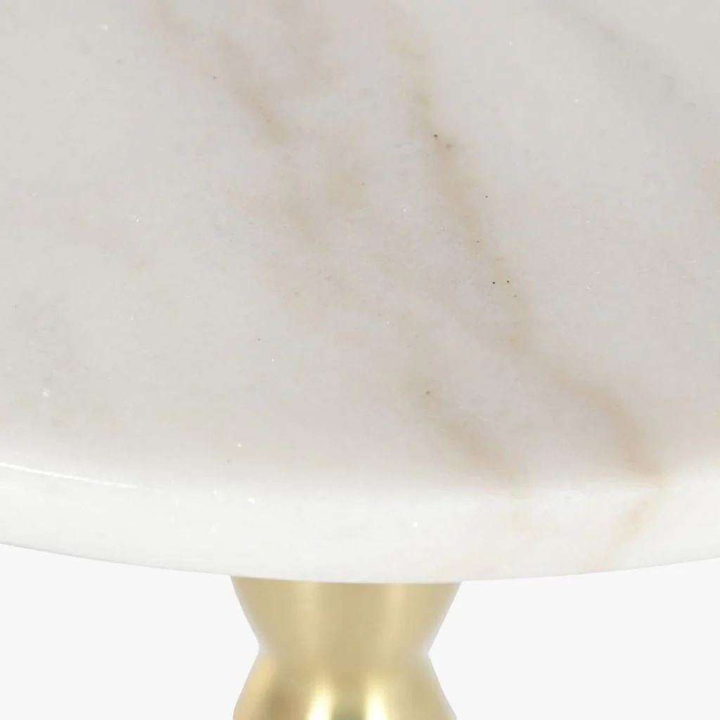 Mesa de Apoio Clássica Mármore com Pé Dourado VERSAILLES - Image 6