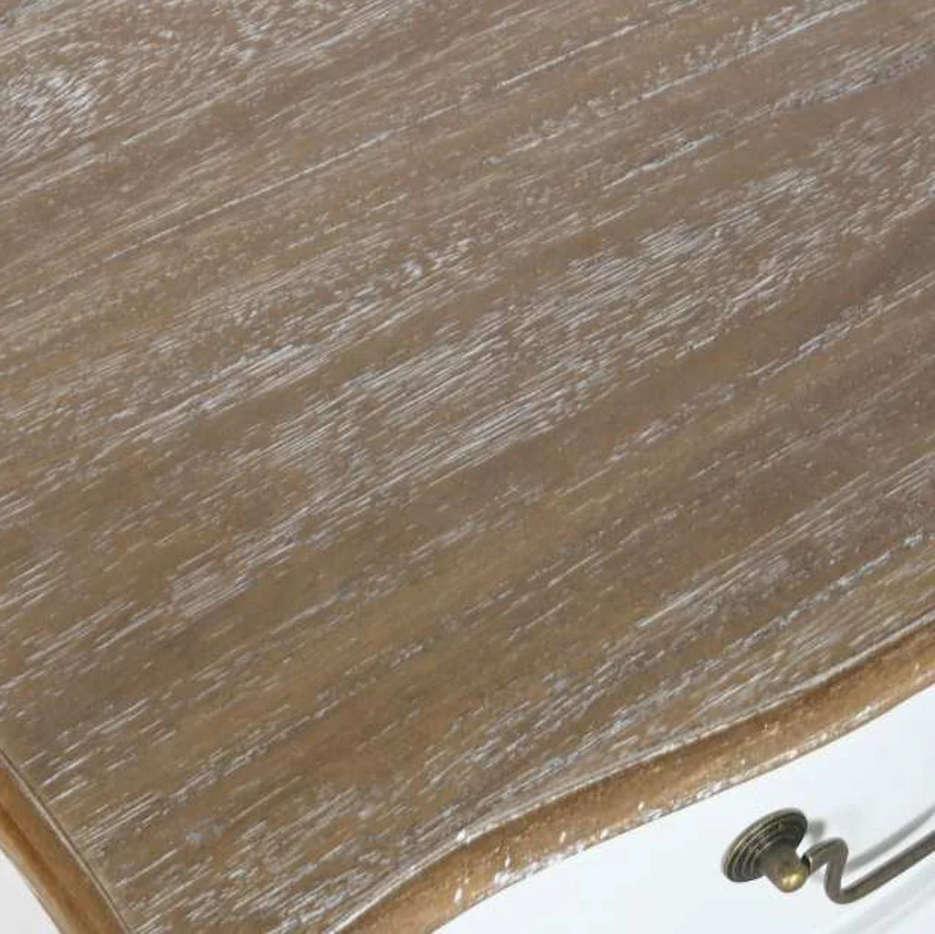 Mesa de Cabeceira Branca com Uma Gaveta 48x35x69 VERSAILLES - Image 5