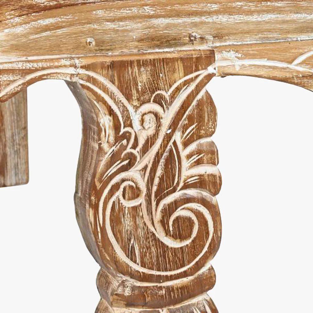 Mesa de Centro Oriental Madeira Cravada 140x98 cm OSAKA - Image 6