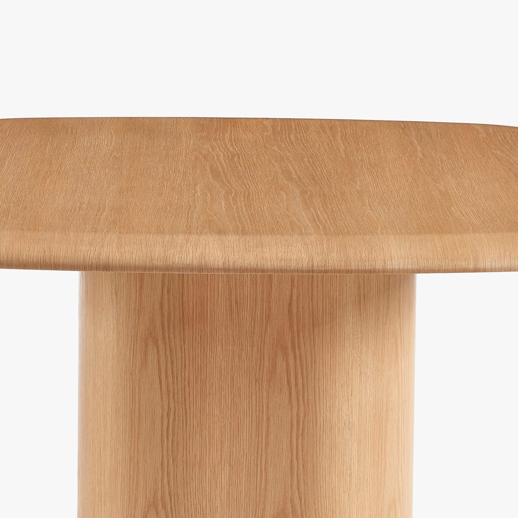 Mesa de jantar natural 130x130x75cm BREST - Image 4