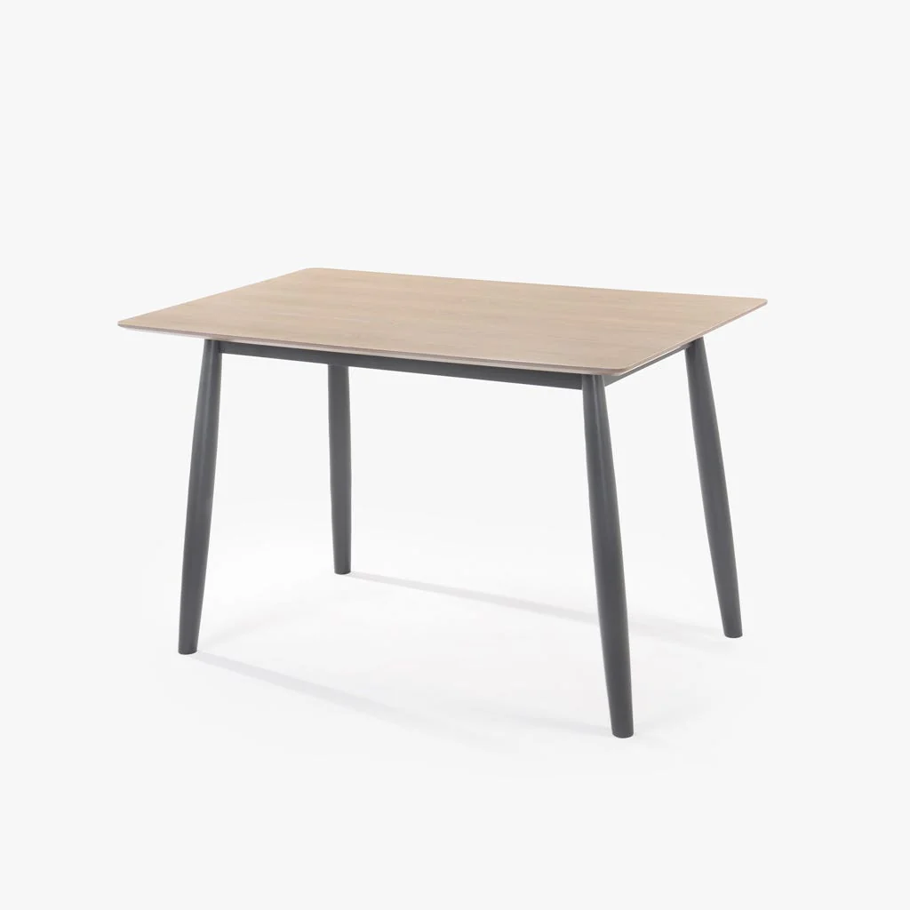 Mesa de Refeição Natural e Preto GOMBAK