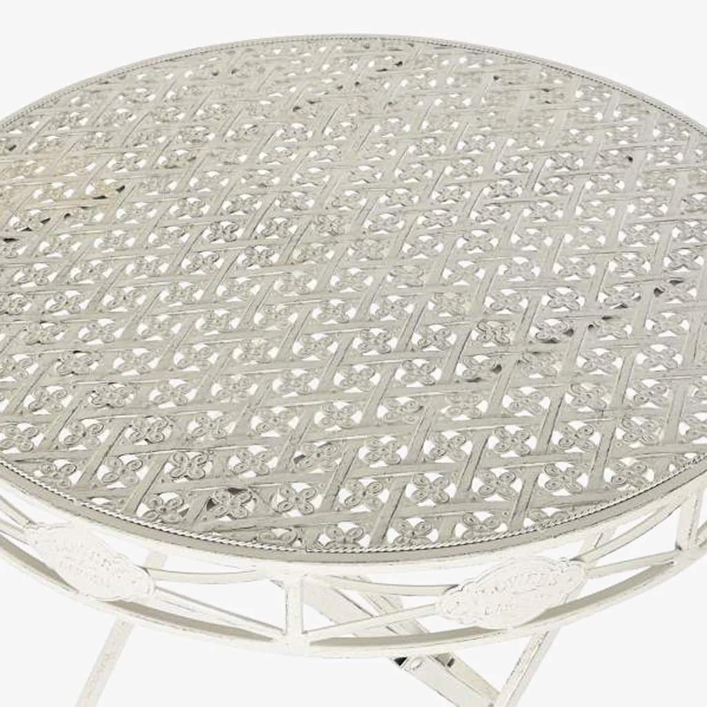 Mesa de Metal de Exterior Ø70x73 cm | Romantic Garden - Image 4
