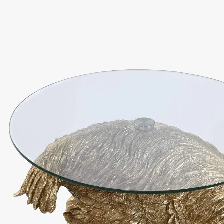 Mesa de Apoio Avestruz Dourado - Image 3