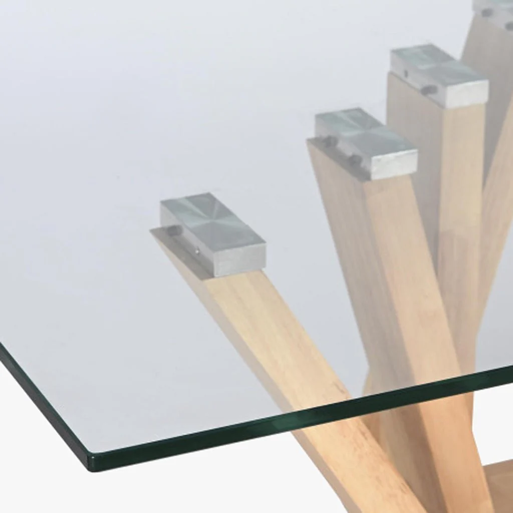Mesa de Centro Vidro & Nogueira | 130×70×42 cm | PRISMA - Image 3