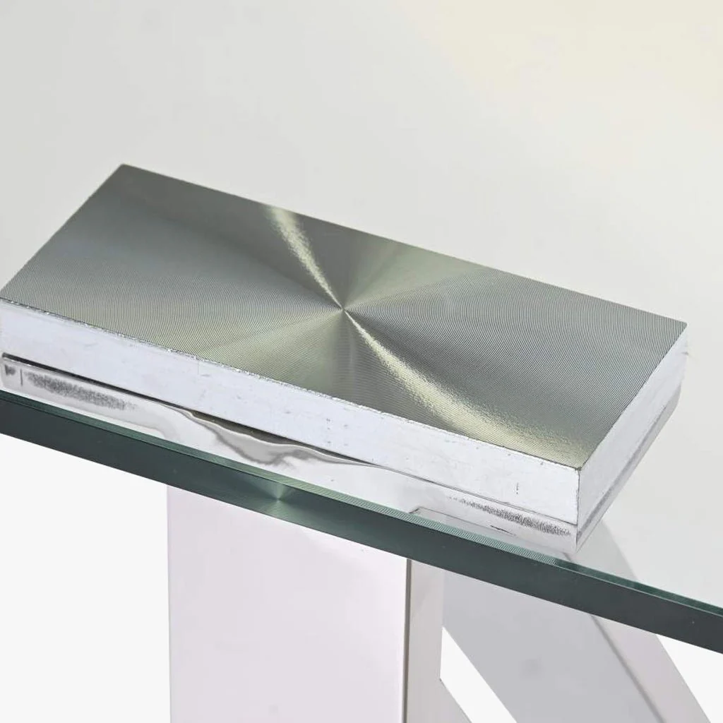 Mesa de Jantar em Vidro com Estrutura Cromada | 180X90X75 | PRISMA - Image 6