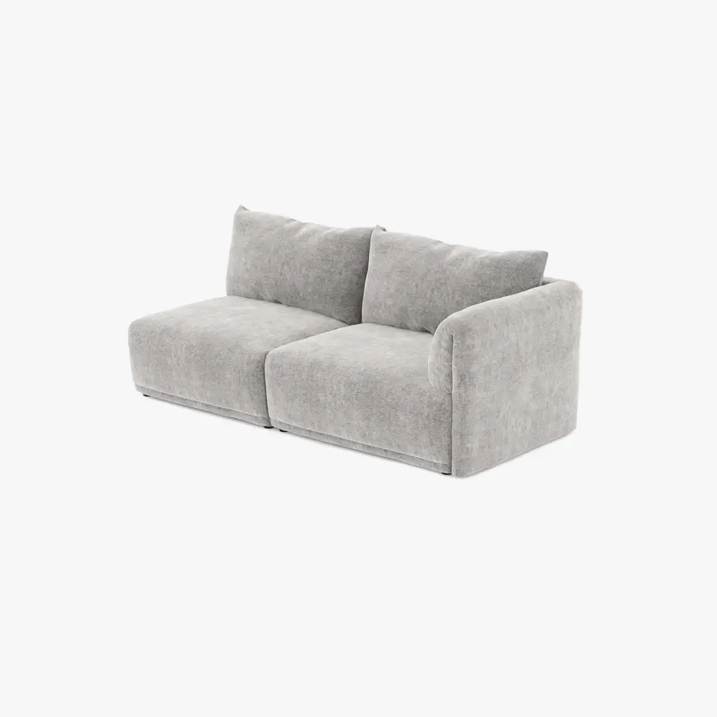 Módulo de Canto Cinza Sofá Modular COTILLARD - Image 10