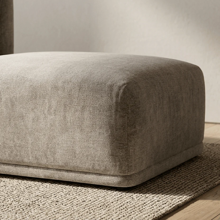 Módulo Pouf Cinza Sofá Modular COTILLARD - Image 3