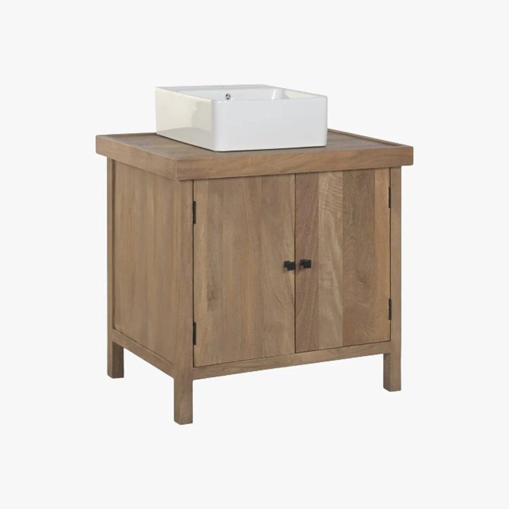 Móvel Banho Madeira com Lavatório 81x56x95 CLEAR - Image 2