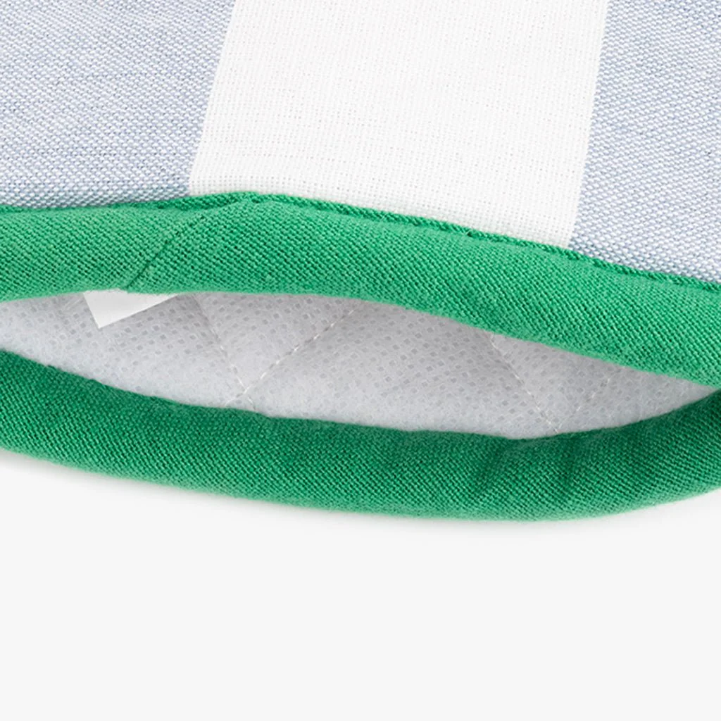 Pega luva de Algodão Riscas 
Azul e Verde TÂNGER - Image 2
