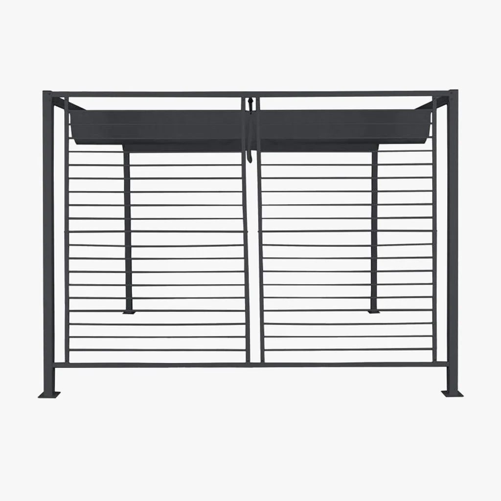 Pérgola de Exterior Cinza 296×296×225 cm HORIZON - Image 4