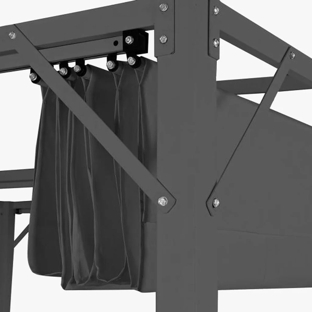 Pérgola de Exterior Cinza 296×296×225 cm HORIZON - Image 6
