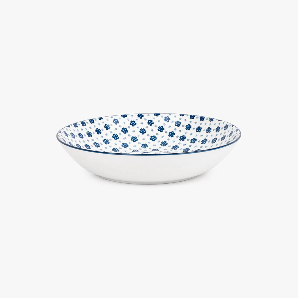 Prato de Sopa Geométrico Azul ASIA - Image 3