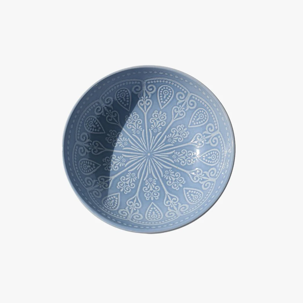 Prato de Sopa Mandalas Azul AURORA - Image 3