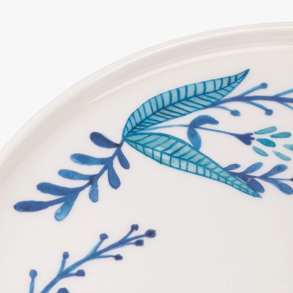 Prato Raso New Bone China BLUE BIRD - Image 3