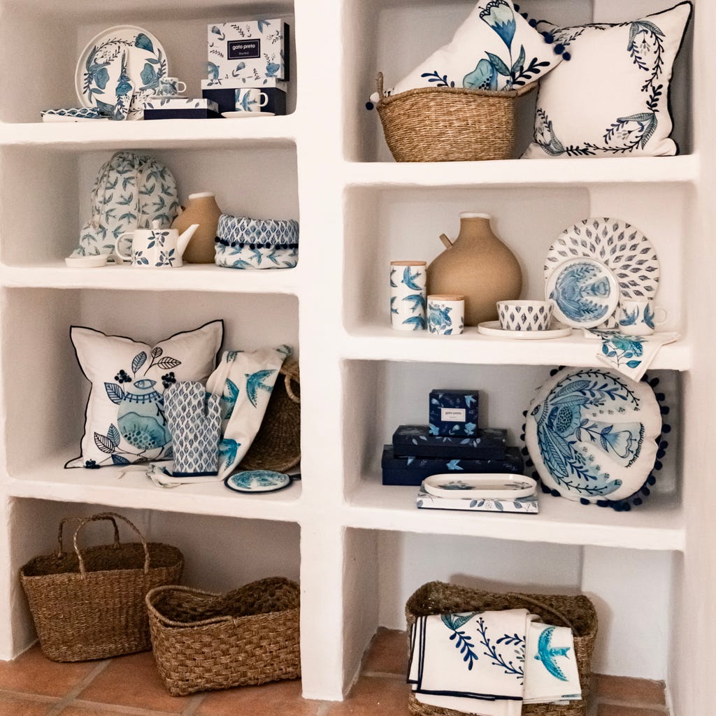 Prato Raso New Bone China BLUE BIRD - Image 4