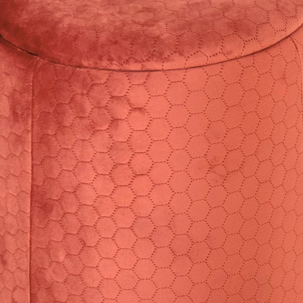 Pouf Tijolo de Veludo com padrão e arrumação LUCENA - Image 5