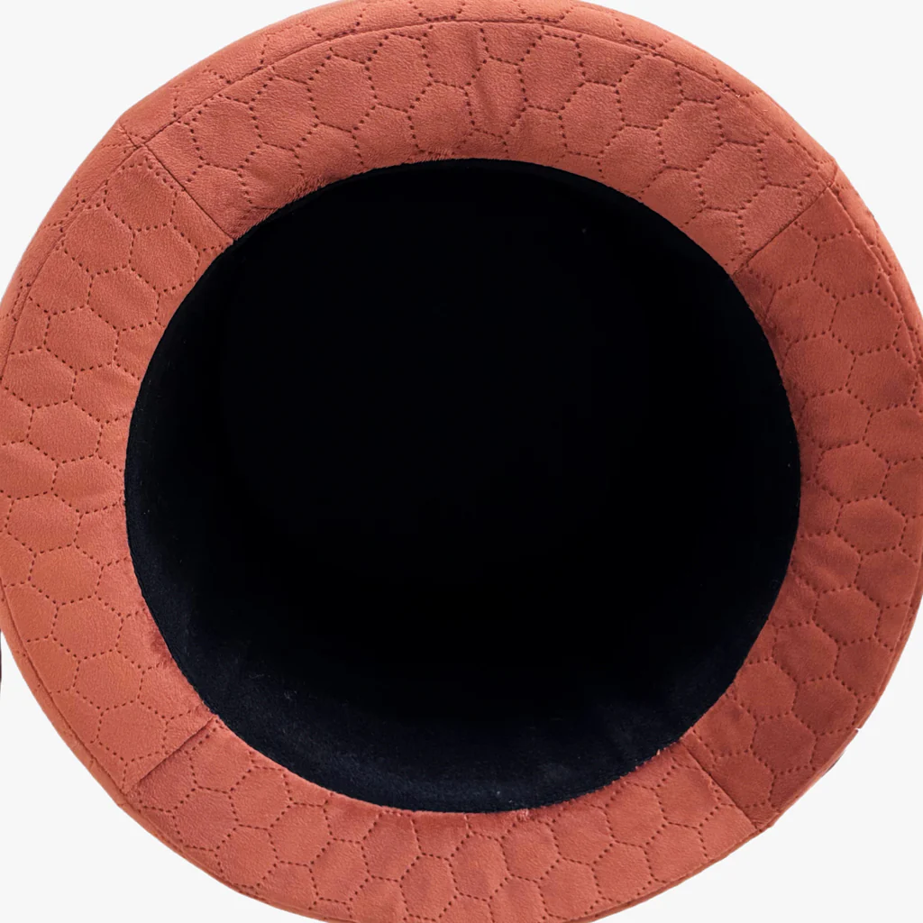 Pouf Tijolo de Veludo com padrão e arrumação LUCENA - Image 6